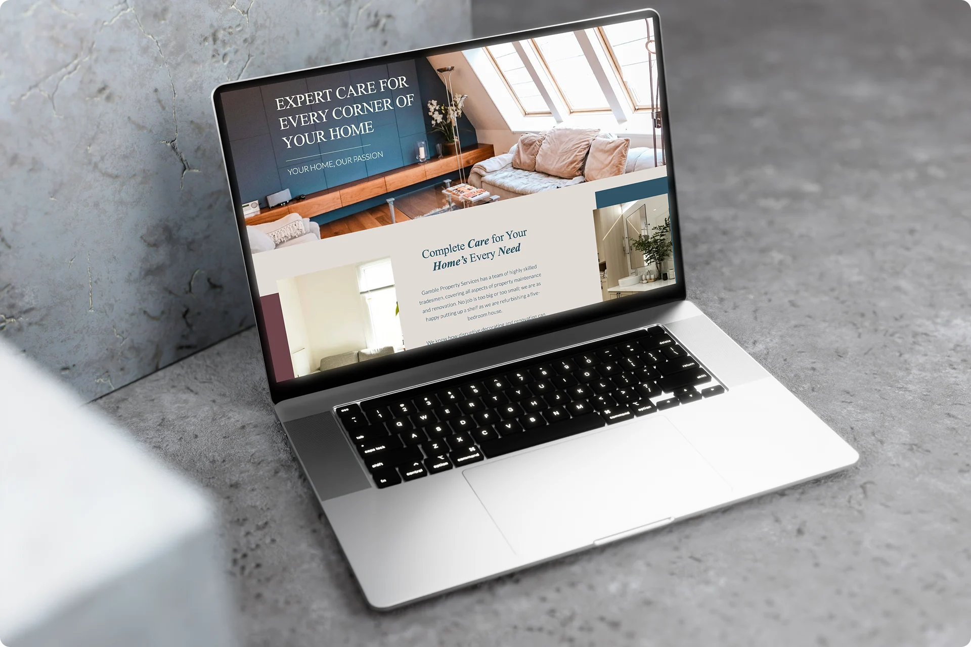 gamble property services home page featured image showcasing gamble property services home page