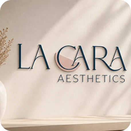 mockup of La Cara Aesthetics logo - Hastings based Aesthetic Clinic