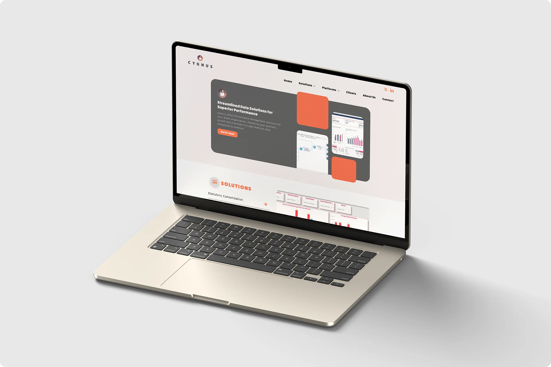cygnus laptop mockup