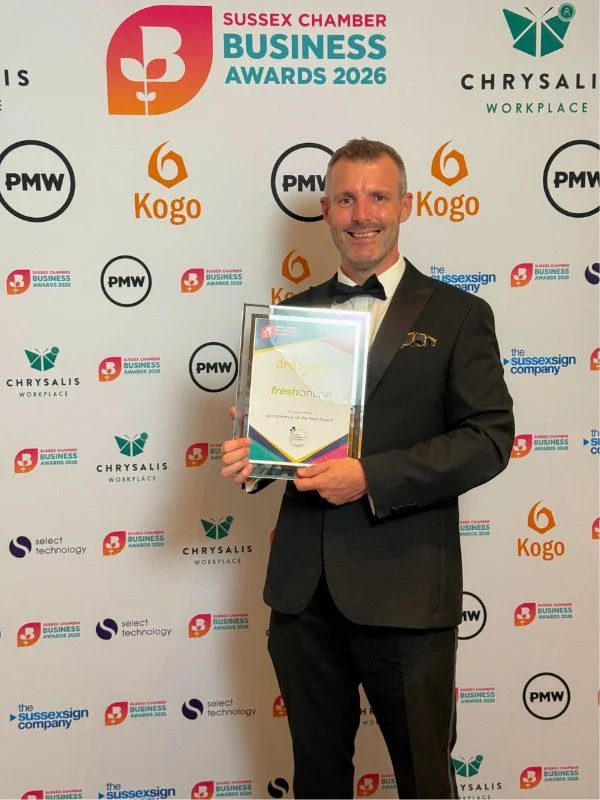 Mike Sherwood named an Entrepreneur of the Year finalist at the Sussex Chamber Business Awards 2026